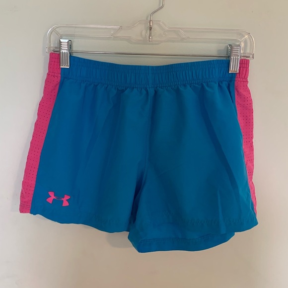 blue and pink under armour shorts - Picture 1 of 1